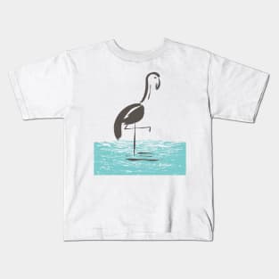 Brush Flamingo Kids T-Shirt